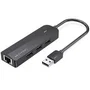 Vention Docking USB 2.0 CHPBB 3 puertos USB 1 Micro USB PD 1 RJ45 Negro